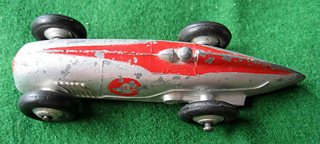 DINKY TOYS-EARLY 1930'S RACING CAR MADE IN ENGLAND MECCANO LIMITED