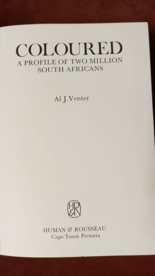 COLOURED - A Profile of Two Million South Africans