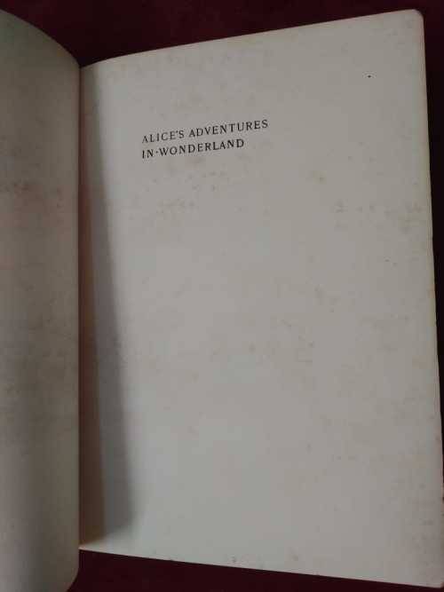 Alice`s Adventures In Wonderland (Rackham First Edition)