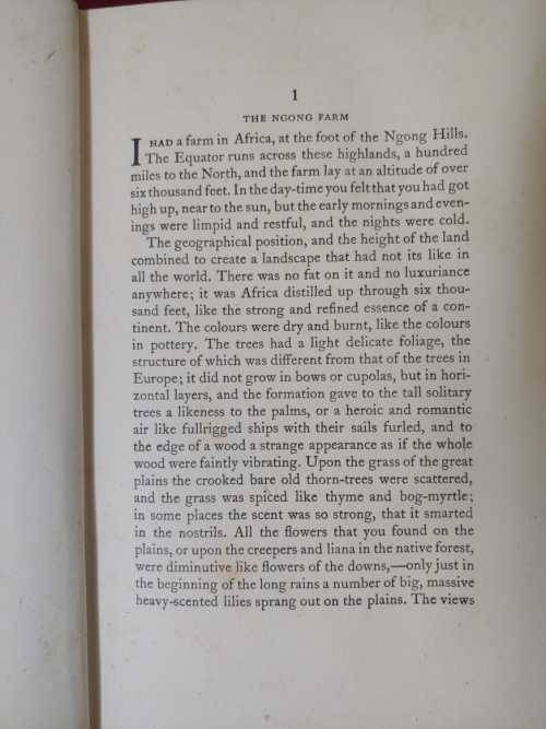 Out Of Africa (early edition)