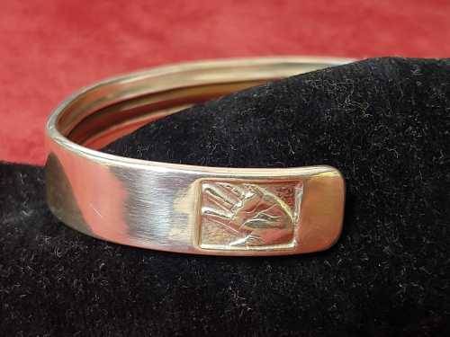 Mandela Silver Bangle 46664 - Limited Edition