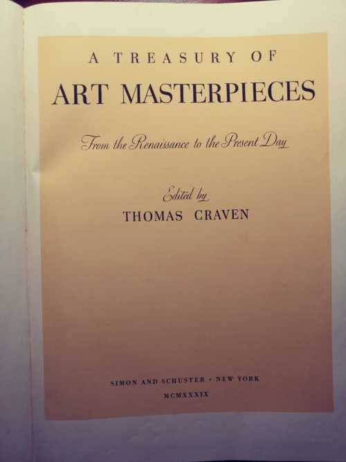 A Treasury of Art Masterpieces - From the Renaissance to the Present Day