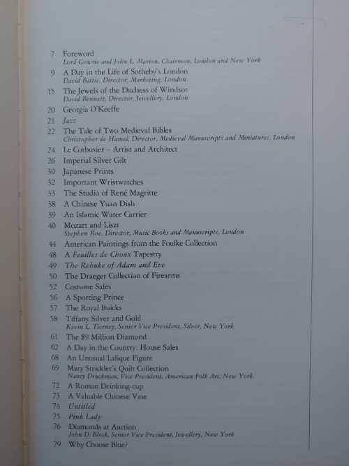 Sotheby`s Great Sales 1987-88