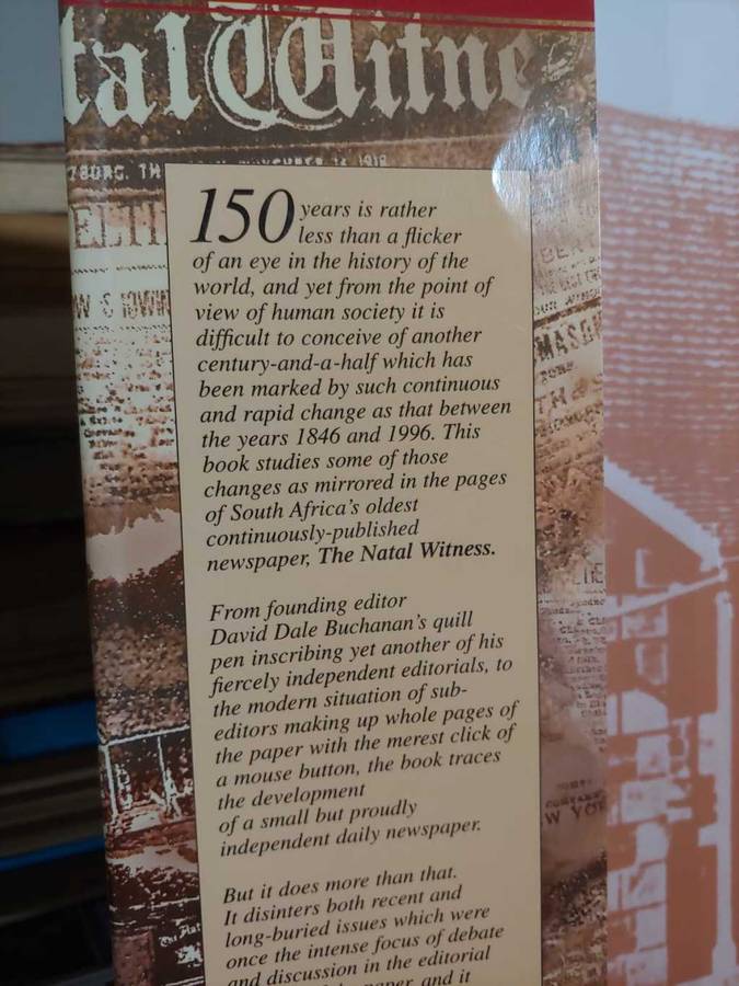 Bearing Witness - The Natal Witness 1846 - 1996  by Simon Haw