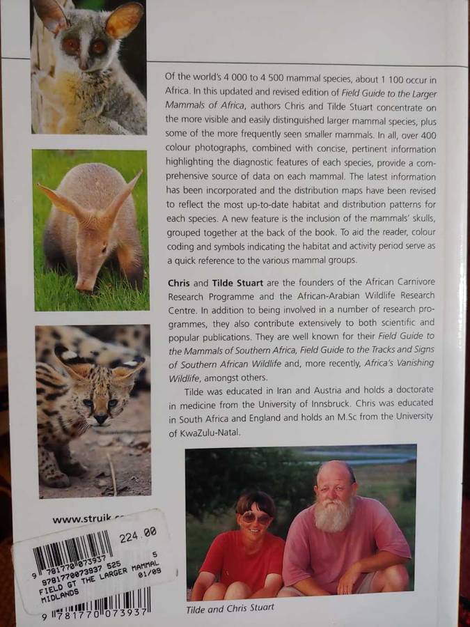 Mammals  of Africa - Field Guide