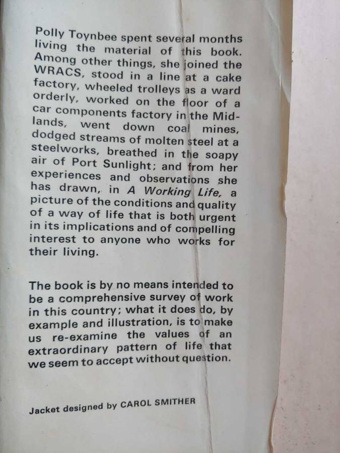 A Working Life - Polly Toynbee