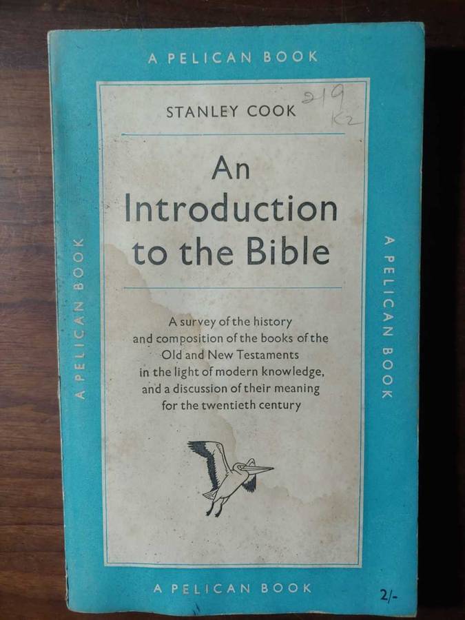 An Introduction To The Bible - Stanley Cook