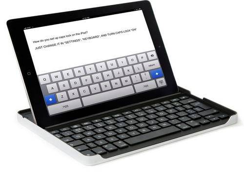 Wireless Aluminum  Bluetooth Keyboard Case For Apple iPad 2 and 3