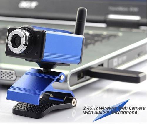 2.4GHz Wireless Webcam with Built-in Microphone  - 100 meters Transmission range