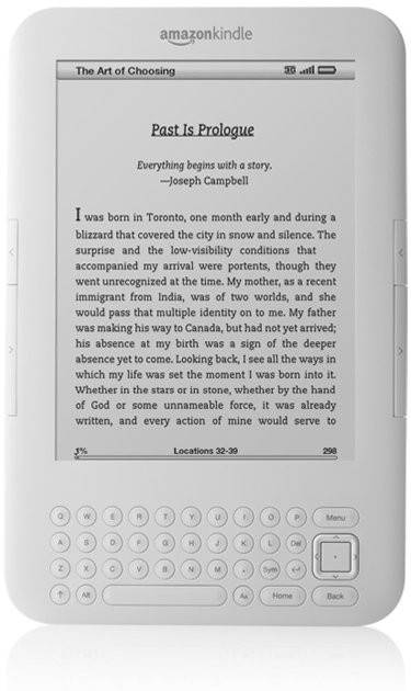 AMAZON KINDLE KEYBOARD -  3G + Wi-Fi, Works Globally, 6" Display - with E Ink (Pearl) eBook Reader