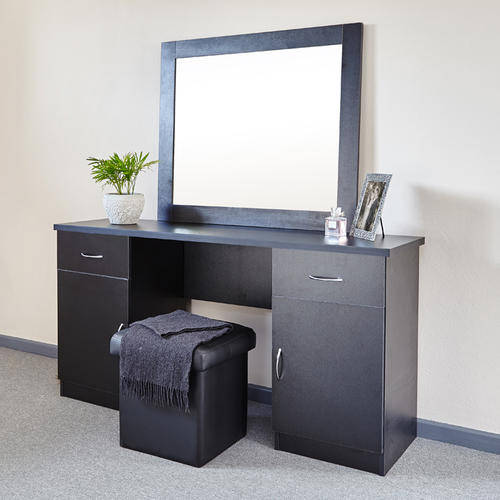 Mirrored Bedroom Dressing table with stool and drawers