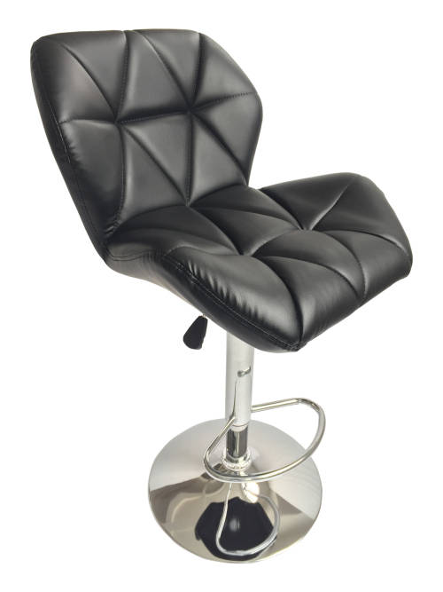 Hazlo Modern Adjustable Swivel Faux Leather Kitchen Bar Stool Chair | Set of 2