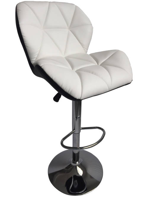 Hazlo Modern Adjustable Swivel Faux Leather Kitchen Bar Stool Chair | Set of 2