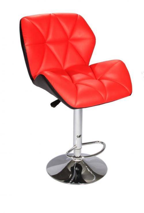 Hazlo Modern Adjustable Swivel Faux Leather Kitchen Bar Stool Chair | Set of 2