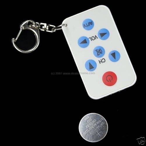 Universal IR Mini TV Spy Remote Control Keychain