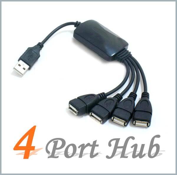 4 Ports USB Hi-Speed Smart  HUB