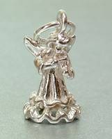 STERLING SILVER ANGEL PLAYING THE VIOLIN CHARM