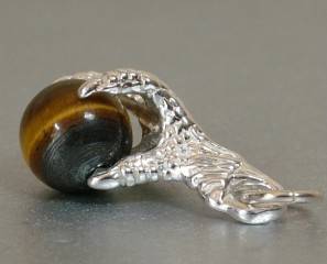STERLING SILVER AMERICAN EAGLE'S CLAW CHARM