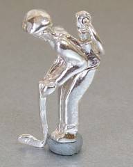 STERLING SILVER MOVABLE GOLFER CHARM