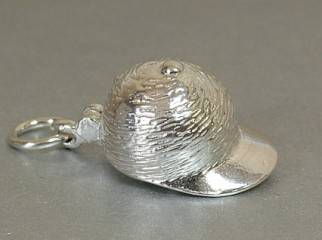 STERLING SILVER OPENING HORSE RIDER'S CAP CHARM