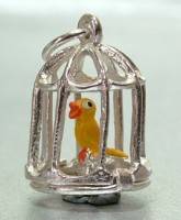 STERLING SILVER TWEETY PIE IN CAGE CHARM