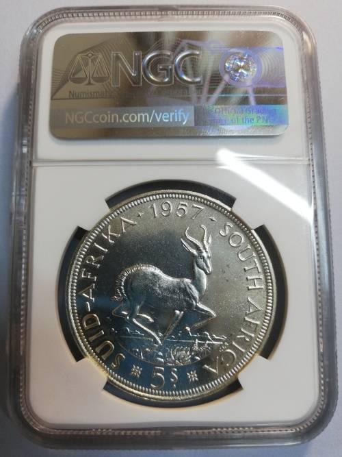 1957 NGC 5 Shillings Crown