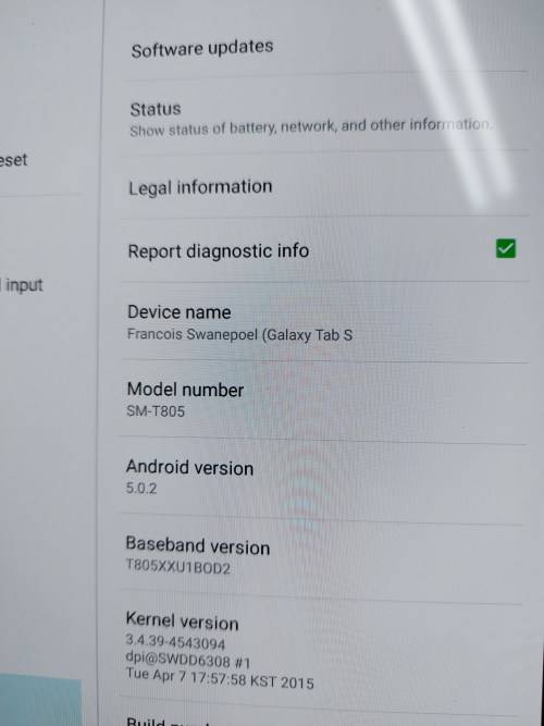 Samsung Galaxy Tab S 3G + Wifi
