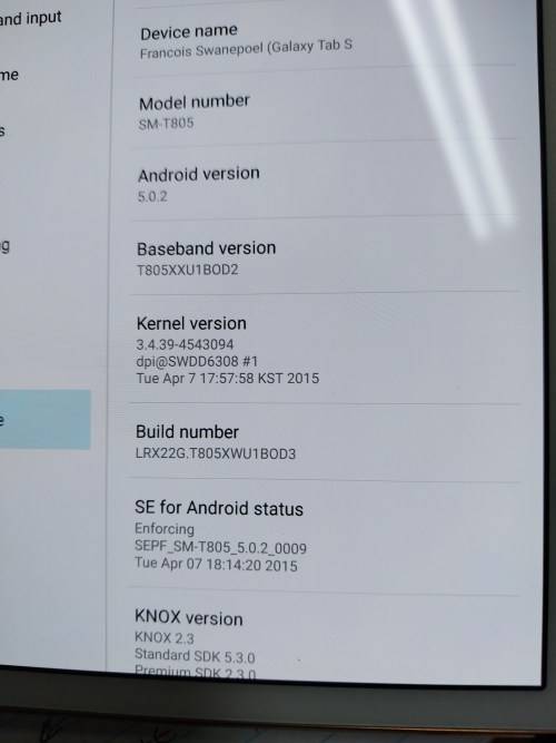 Samsung Galaxy Tab S 3G + Wifi