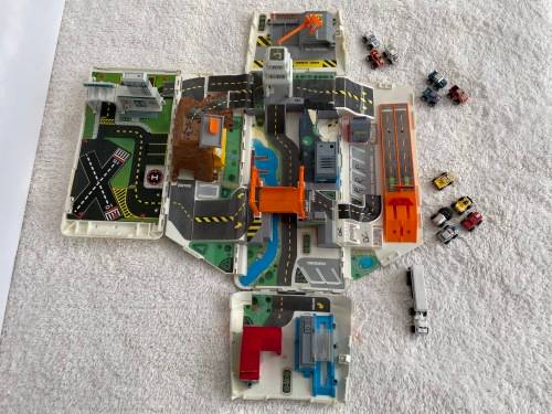 Micro Machines Super Van City Fold Out Playset and Cars