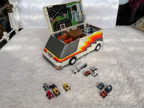 Micro Machines Super Van City Fold Out Playset and Cars