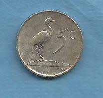 South Africa. 1982.  Five Cents Coin. R 12.00  View Scans