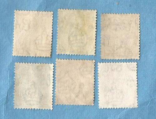 Malta. 1926/28. King George V and Coat of Arms. 6 Used Stamps.  C V+/ - R 37.00 View scans