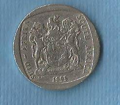 South Africa. 1995. Two Rand Coin.  R 20.00  View Scans