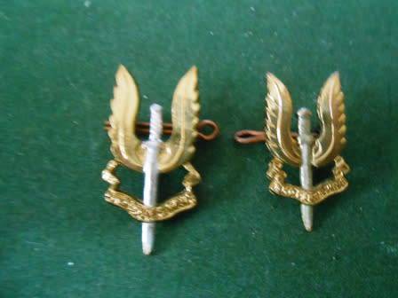 Early SAS Badges *** Note Flat Lugs *** ( Not sure if Rhodesian But were in a T Forbes Jewelrs Box )