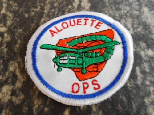 Alouette OPS Patch for Operational tour 1970 to 1990'S "Dinnes 3014/15"