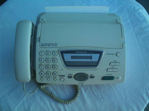 Panasonic KX-FT72 Thermal Paper Fax Machine with some paper still in - in good working condition