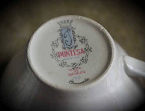 Vintage Iron stone Pontesa Made in Spain Trio Bid is for 1 Trio (6  available)