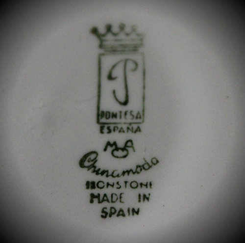 Vintage Iron stone Pontesa Made in Spain Trio Bid is for 1 Trio (6  available)