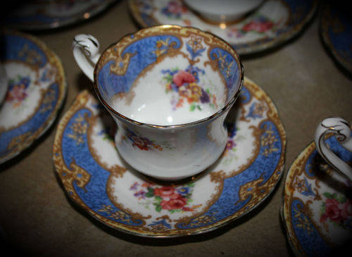 Vintage 15 Pc PARAGON Fine Bone China Tea set Rd.no744170-England -6 Duo sugar pot and creamer