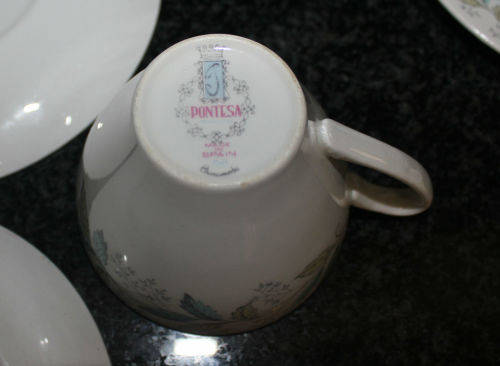 Vintage Iron stone Pontesa Made in Spain Trio Bid is for 1 Trio (6  available)