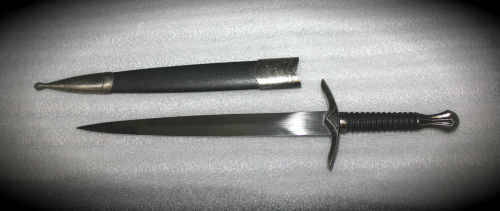 Hand Grafted Dagger with Sheath Stainless steel  395x95mm - blade 247mm Made in China