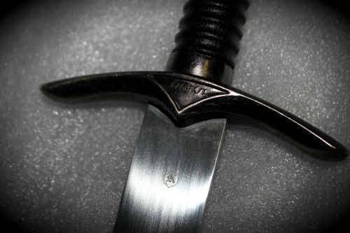 Hand Grafted Dagger with Sheath Stainless steel  395x95mm - blade 247mm Made in China