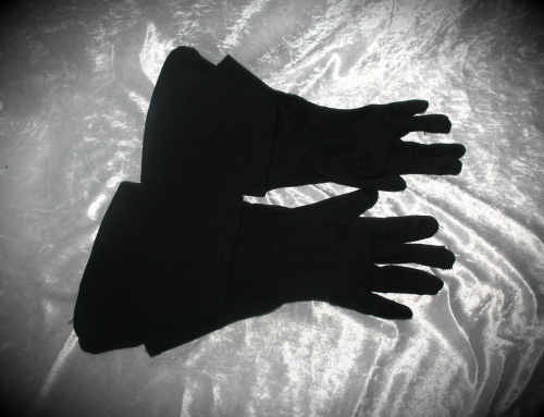 Masonic Black Gloves