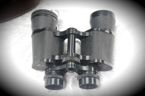 Vintage Halina 7 x 35 coated optics Binoculars with case - no scratches on  lenses