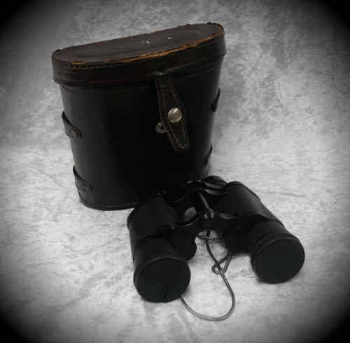 Vintage Halina 7 x 35 coated optics Binoculars with case - no scratches on  lenses