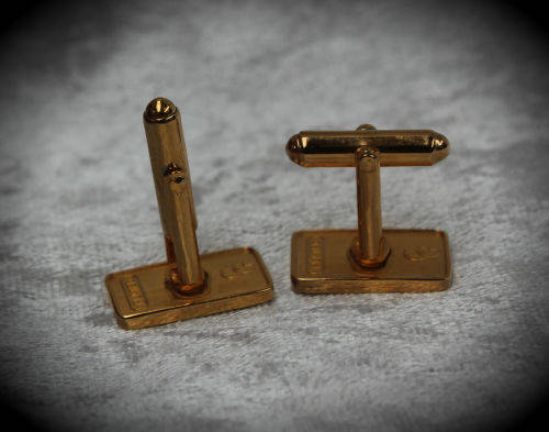 Pair of Vintage Gold Plated FSI Cufflinks