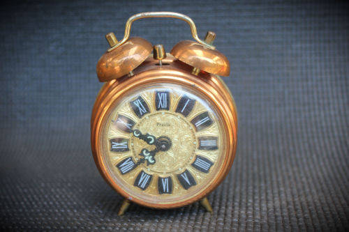 Vintage Two Bell Presta German alarm Clock- NOT WORKING- West Germany
