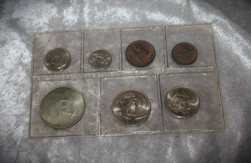1968 ENG SA Mint issued UNC set  Silver R1 !!! _