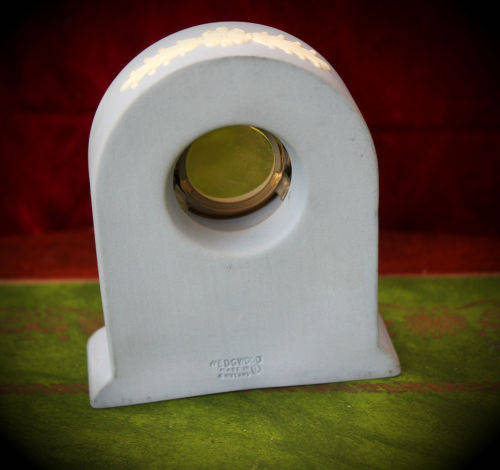 Wedgewood Jasper ware Clock 85mm x75mmx28mm