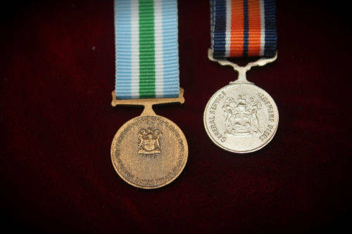 1994 SADF General Service mini Medal and Unitas Mini Medal with Ribbons